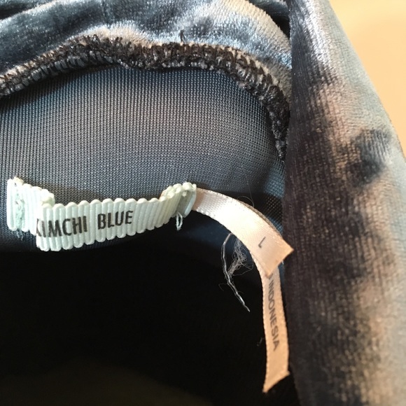 Kimchi Blue Urban Outfitters Blue Velvet Dress - Picture 7 of 7